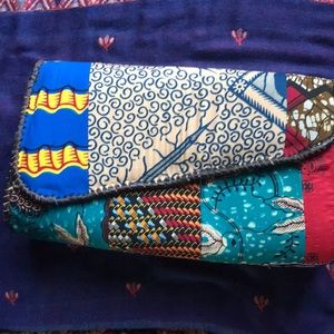 Colorful Clutch bag handcrafted in Ghana